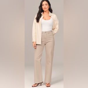 ABERCROMBIE & FITCH Curve Love High Rise 90s Relaxed Jean Size 28 NEW WITH TAGS